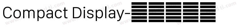 Compact Display字体转换